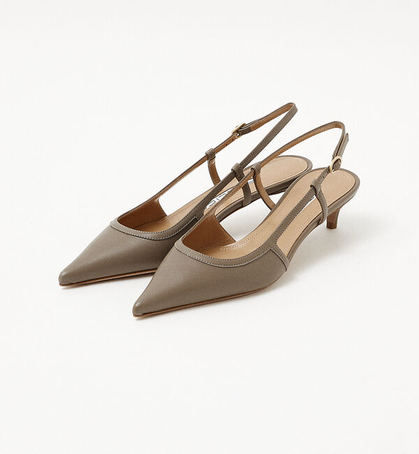 qualite「【PELLICO】ポインテッドミュール」|パンプス|グレージュ