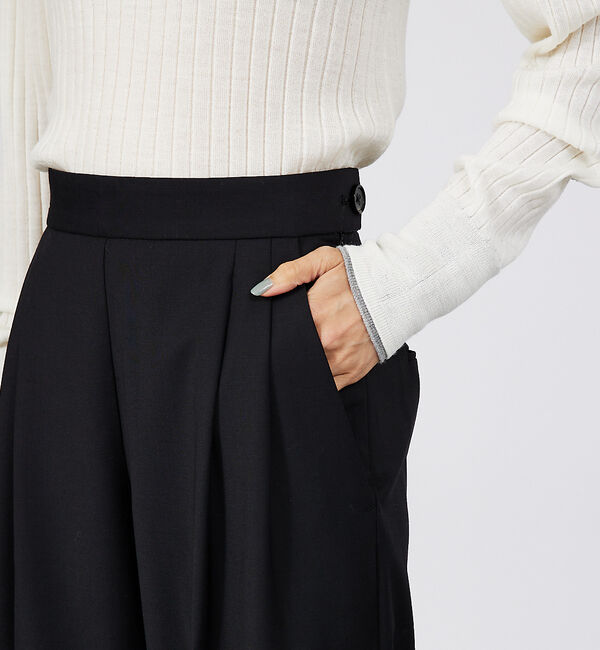 qualite「【セットアップ対応】ウールトロ2タックストレートパンツ」|その他|