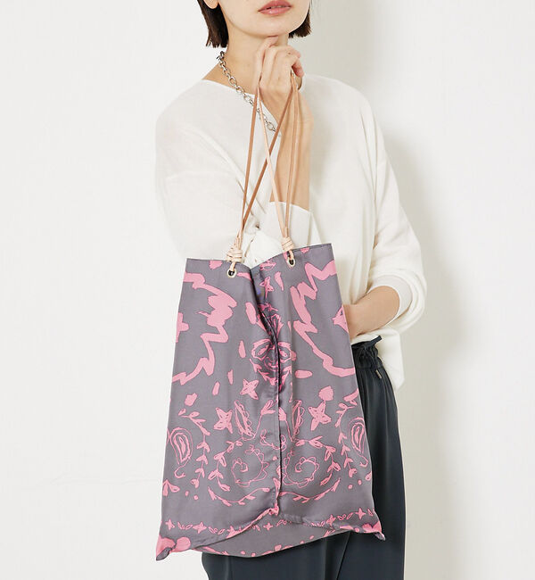 qualite「【カリテ&times;マニプリ】サンペイズリーバック」|トートバッグ|グレー