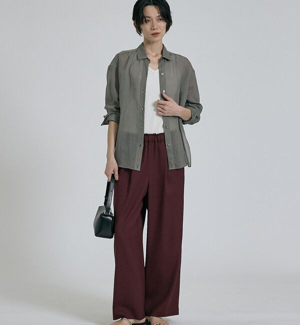 qualite「リネン混レギュラーシャツ【予約】」|シャツ・ブラウス|