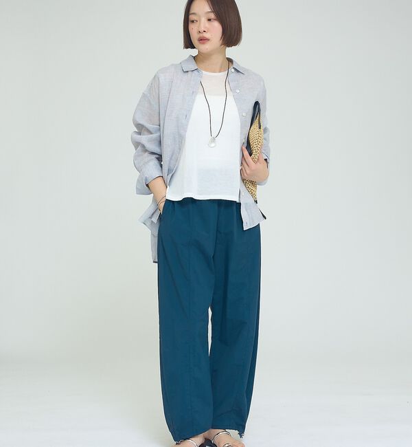 qualite「リネン混レギュラーシャツ【予約】」|シャツ・ブラウス|