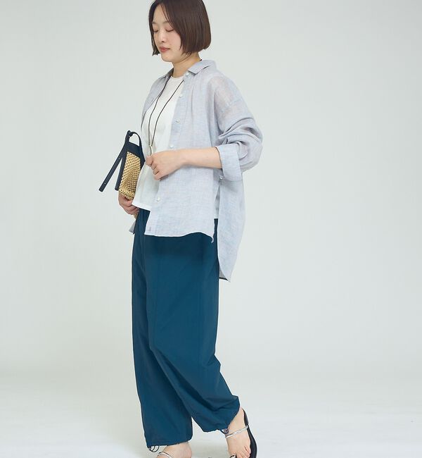 qualite「リネン混レギュラーシャツ【予約】」|シャツ・ブラウス|