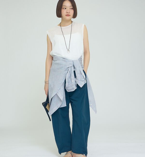 qualite「リネン混レギュラーシャツ【予約】」|シャツ・ブラウス|