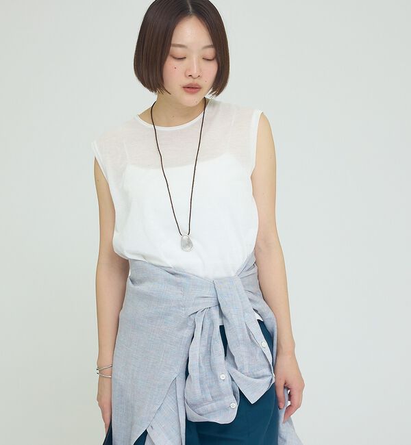 qualite「リネン混レギュラーシャツ【予約】」|シャツ・ブラウス|