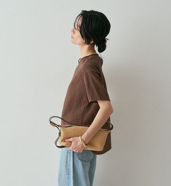 qualite「【セットアップ対応】シアーギンガムブラウス【予約】」|シャツ・ブラウス|