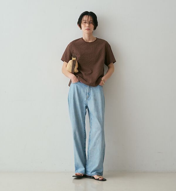 qualite「【セットアップ対応】シアーギンガムブラウス【予約】」|シャツ・ブラウス|