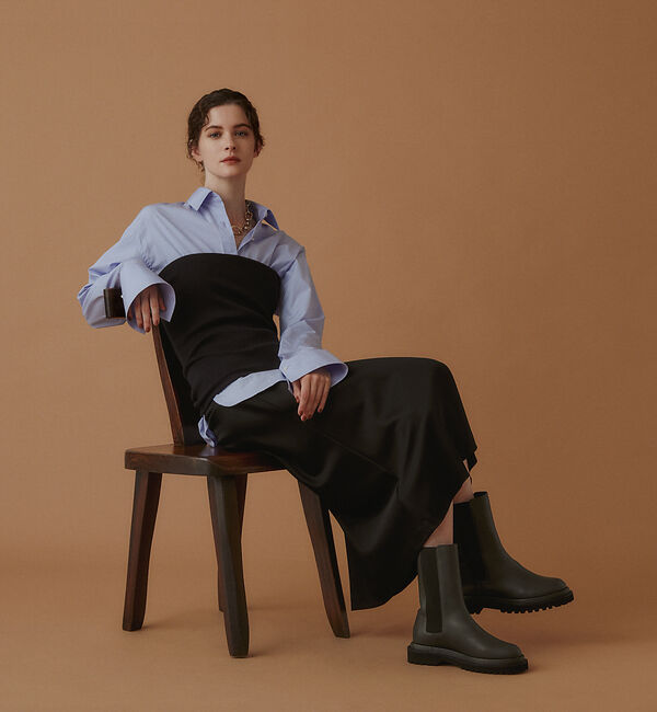 AU BANNISTER「トラックソールサイドゴアブーツ」|ショートブーツ|