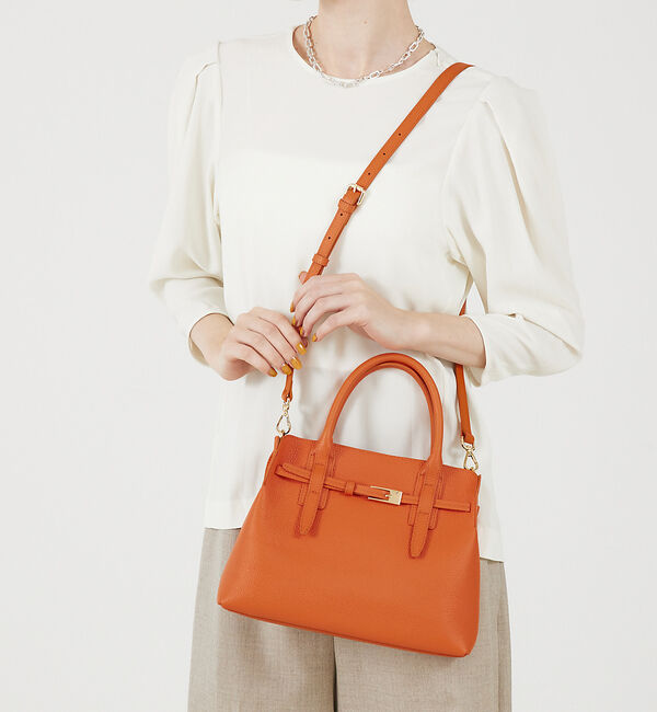 LOWELL things「Belte/レザーベルテッド2WAYトート」|ショルダー・メッセンジャー|