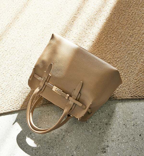 LOWELL things「Belte/レザーベルテッド2WAYトート」|ショルダー・メッセンジャー|