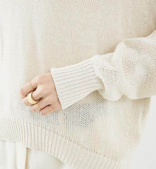 The Store by C' 「【COCUCA】リネンシルクプルオーバー」|ニット・セーター|