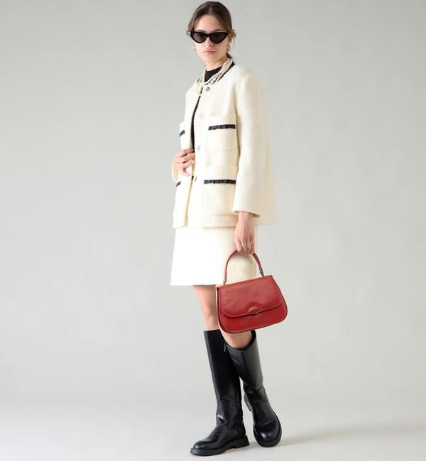 TIARA「フリルトリミングミニスカート」|スカート|