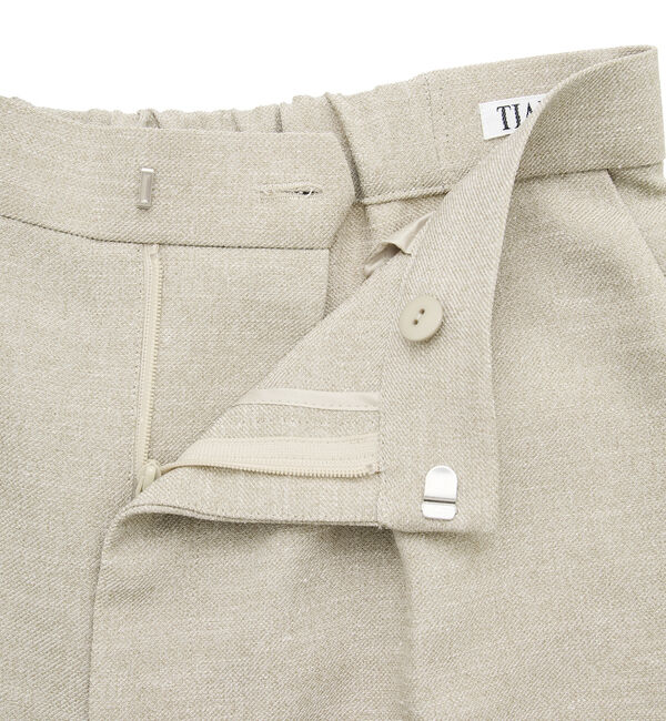 TIARA「タックテーパードパンツ」|スラックス|