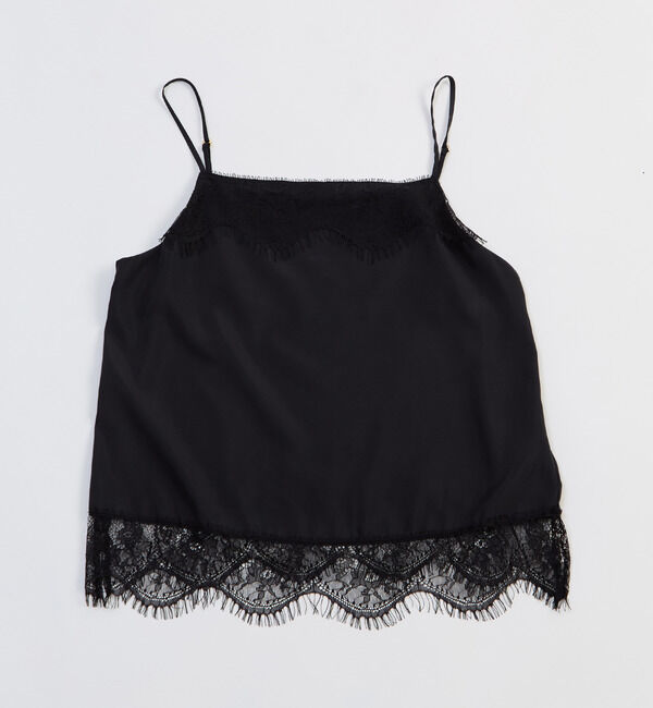 TIARA「レースキャミソール」|シャツ・ブラウス|ブラック