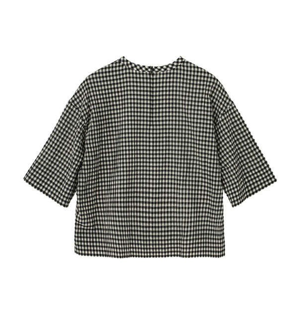 TIARA「ギンガムチェックTブラウス」|シャツ・ブラウス|