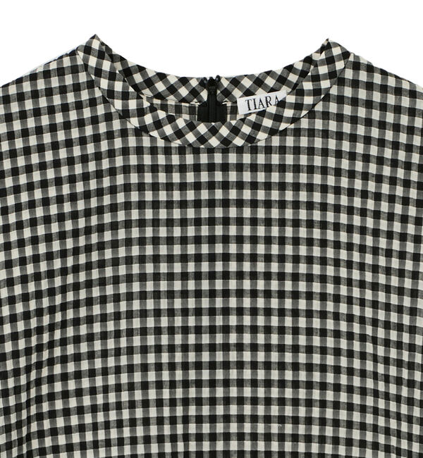 TIARA「ギンガムチェックTブラウス」|シャツ・ブラウス|