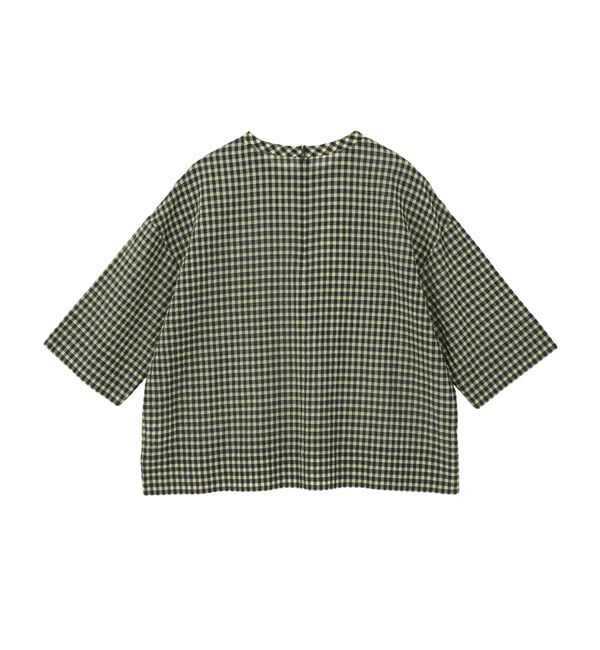 TIARA「ギンガムチェックTブラウス」|シャツ・ブラウス|