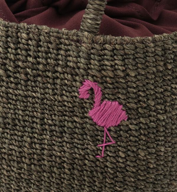 TIARA「【BAGMATI/バグマティ】フラミンゴかごバッグ（BBK26-SS12）」|かごバッグ|