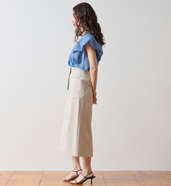 TIARA「フロントボタンタイトスカート」|スカート|