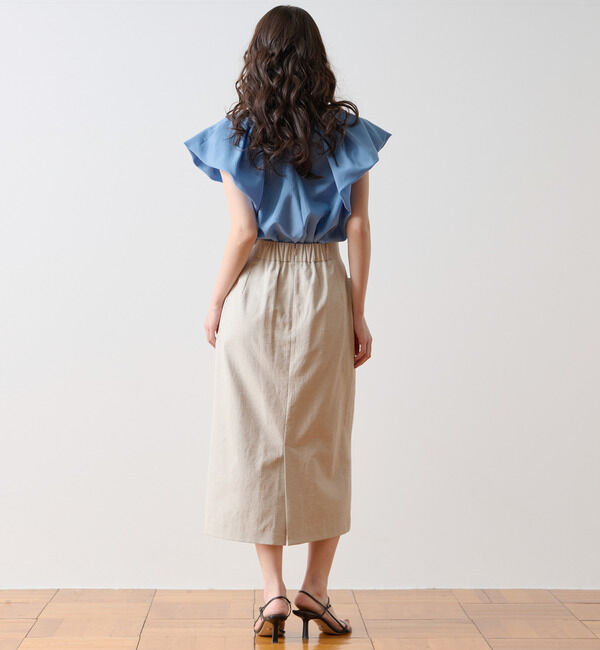 TIARA「フロントボタンタイトスカート」|スカート|