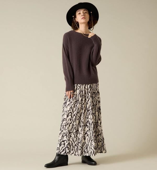 Liesse「フォックスウールボートネックニット」|ニット・セーター|