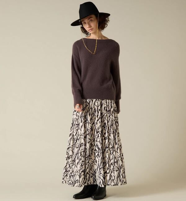 Liesse「フォックスウールボートネックニット」|ニット・セーター|