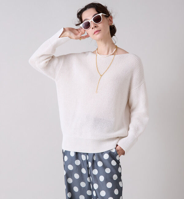 Liesse「ボートネックギマニット」|ニット・セーター|