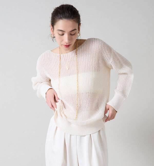 Liesse「ボートネックギマニット」|ニット・セーター|