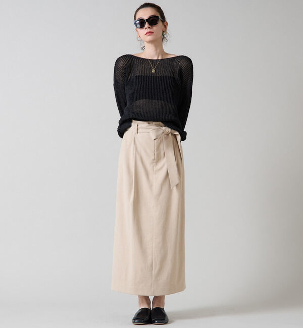 Liesse「ボートネックギマニット」|ニット・セーター|