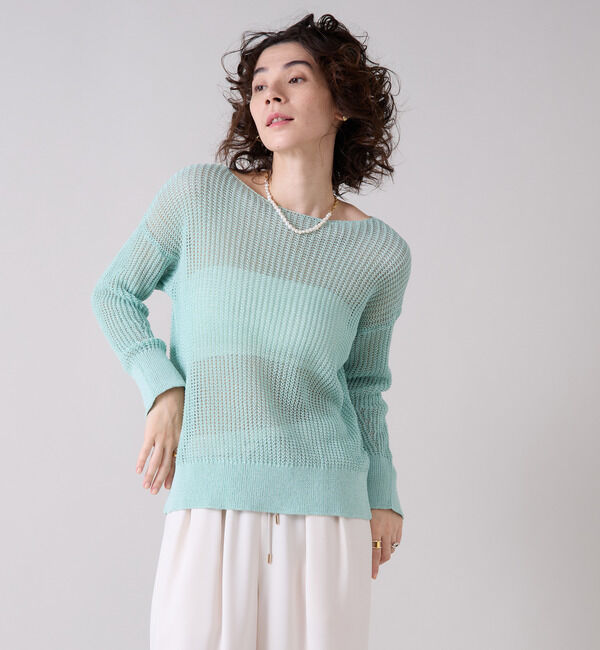 Liesse「ボートネックギマニット」|ニット・セーター|