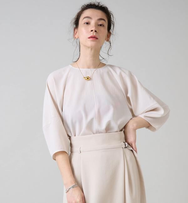 Liesse「コクーンスリーブ切り替えブラウス」|シャツ・ブラウス|