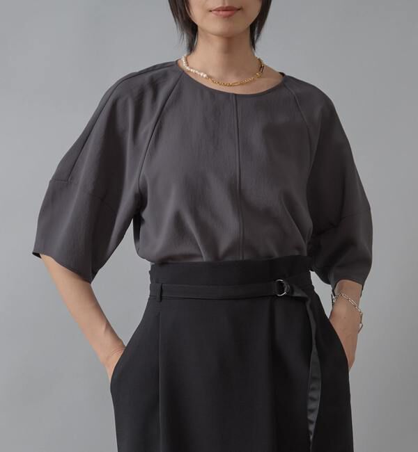 Liesse「コクーンスリーブ切り替えブラウス」|シャツ・ブラウス|スミクロ