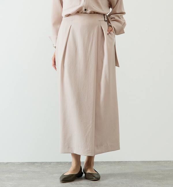 Liesse「サイドベルトタイトスカート」|スカート|ピンクベージュ