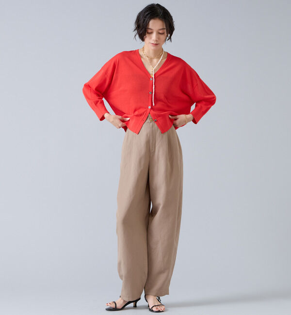 Liesse「リネンタンブラーカーブパンツ」|その他|