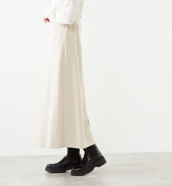 Soffitto「アンゴラ混フラノフリースAラインスカート」|スカート|