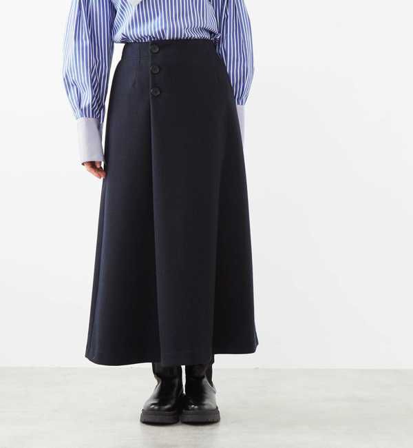 Soffitto「アンゴラ混フラノフリースAラインスカート」|スカート|