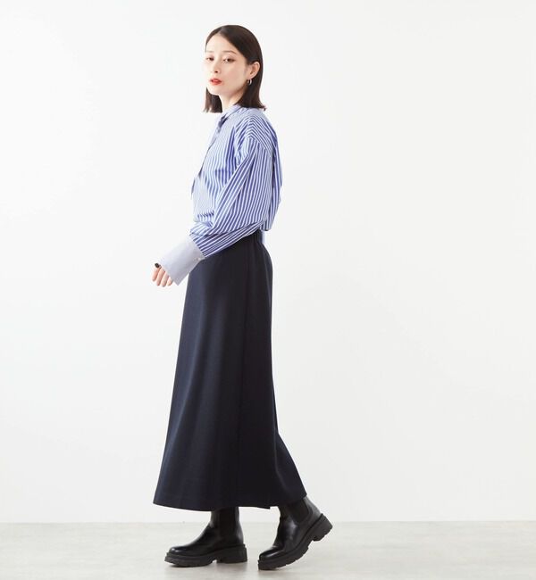 Soffitto「アンゴラ混フラノフリースAラインスカート」|スカート|