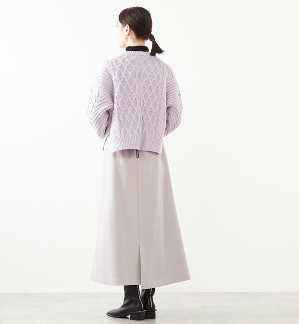 Soffitto「アンゴラ混フラノフリースAラインスカート」|スカート|