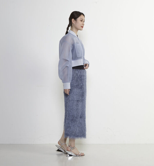 Soffitto「フリンジラメタイトスカート」|スカート|