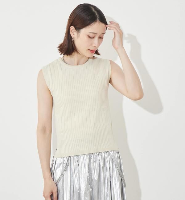 Soffitto「《定番》ランダムリブノースリーブニット」|ニット・セーター|