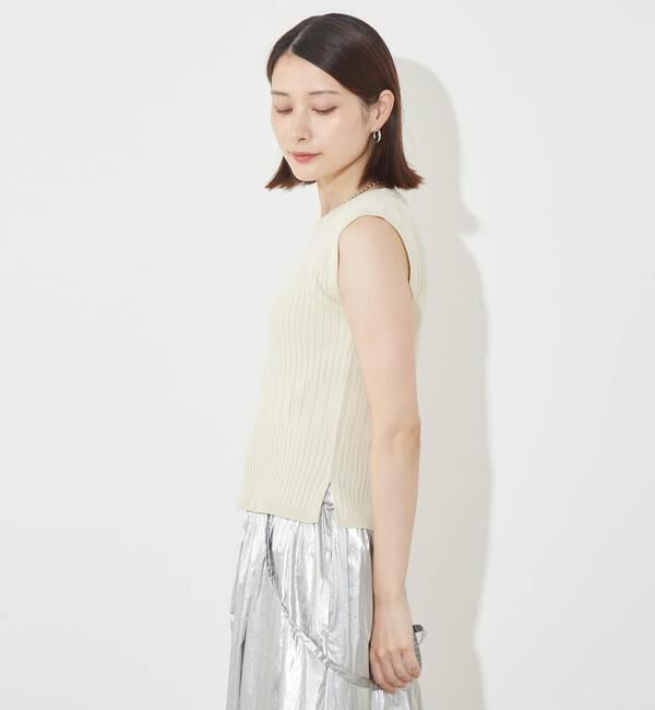 Soffitto「《定番》ランダムリブノースリーブニット」|ニット・セーター|