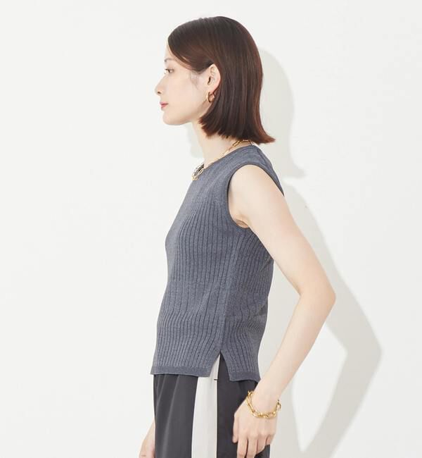 Soffitto「《定番》ランダムリブノースリーブニット」|ニット・セーター|