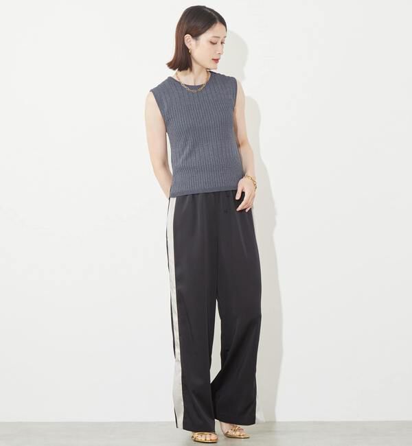 Soffitto「《定番》ランダムリブノースリーブニット」|ニット・セーター|