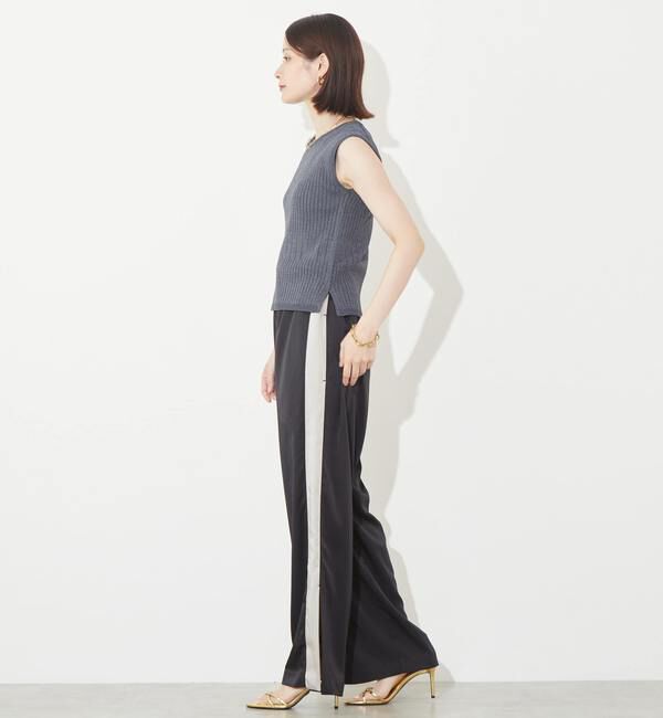 Soffitto「《定番》ランダムリブノースリーブニット」|ニット・セーター|