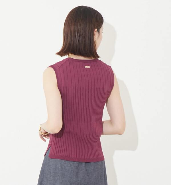 Soffitto「《定番》ランダムリブノースリーブニット」|ニット・セーター|