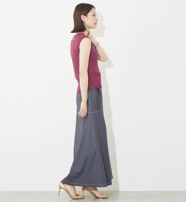 Soffitto「《定番》ランダムリブノースリーブニット」|ニット・セーター|