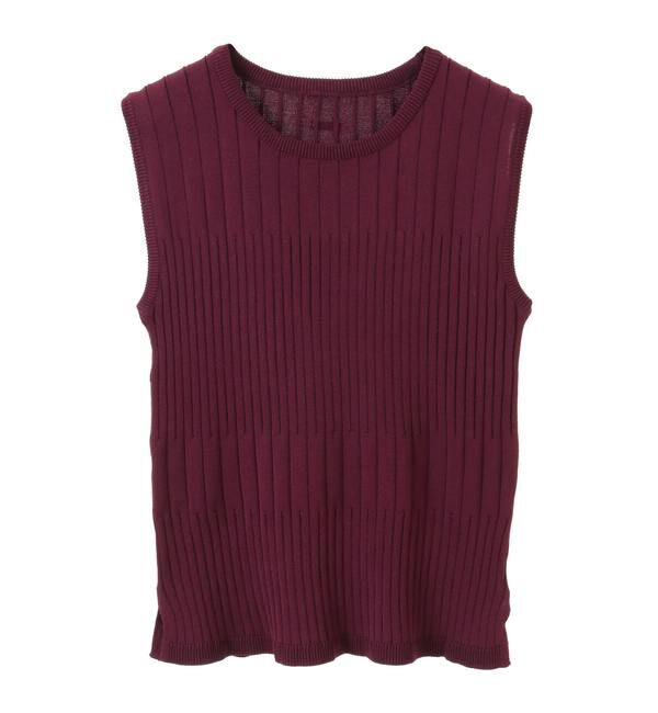 Soffitto「《定番》ランダムリブノースリーブニット」|ニット・セーター|