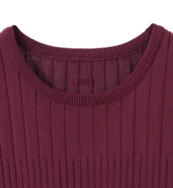 Soffitto「《定番》ランダムリブノースリーブニット」|ニット・セーター|