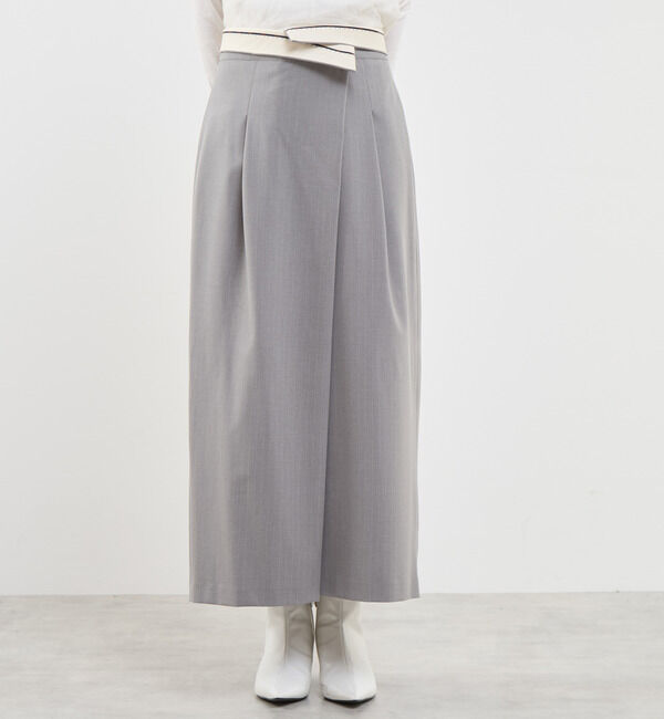 Soffitto「ストレッチタックスカート」|スカート|グレー