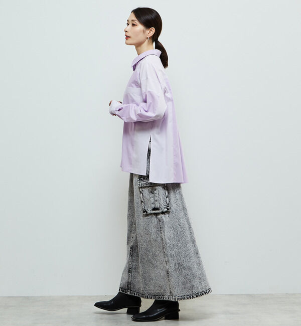 SOFFITTO「先染めストライプMIXシャツ」|シャツ・ブラウス|