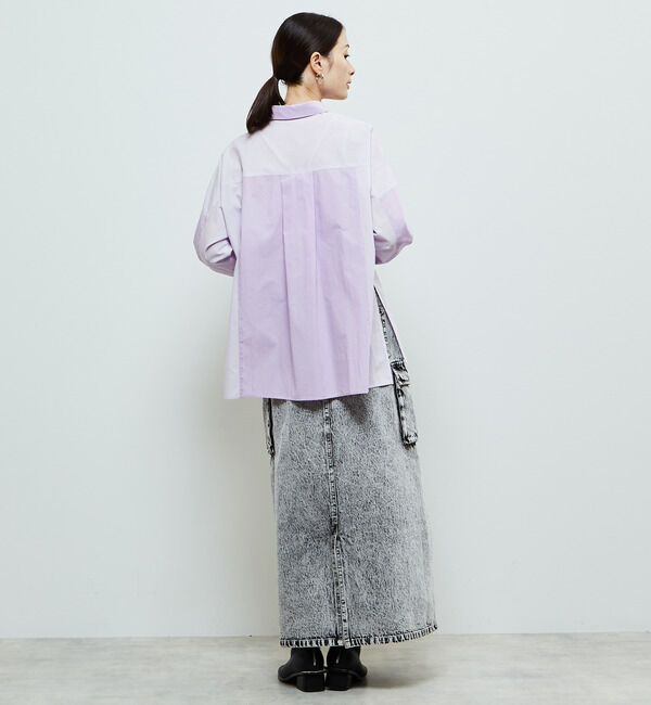 SOFFITTO「先染めストライプMIXシャツ」|シャツ・ブラウス|